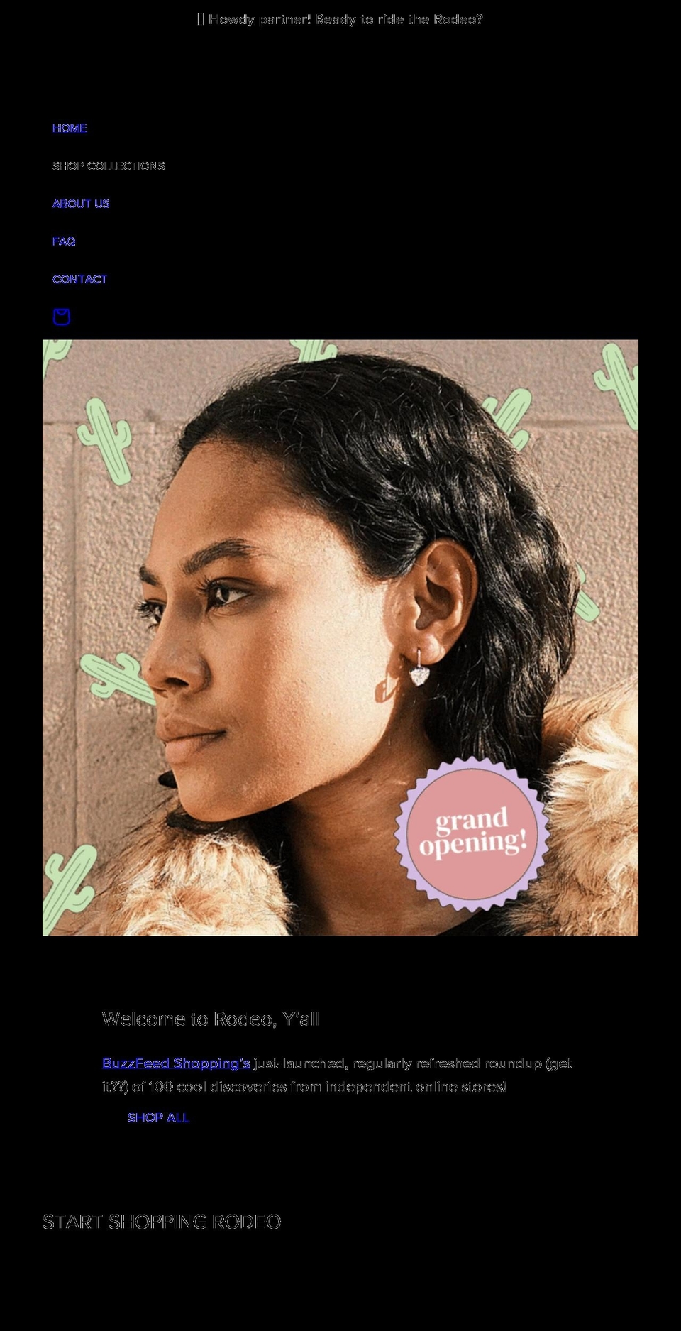 shop-rodeo.com shopify website screenshot