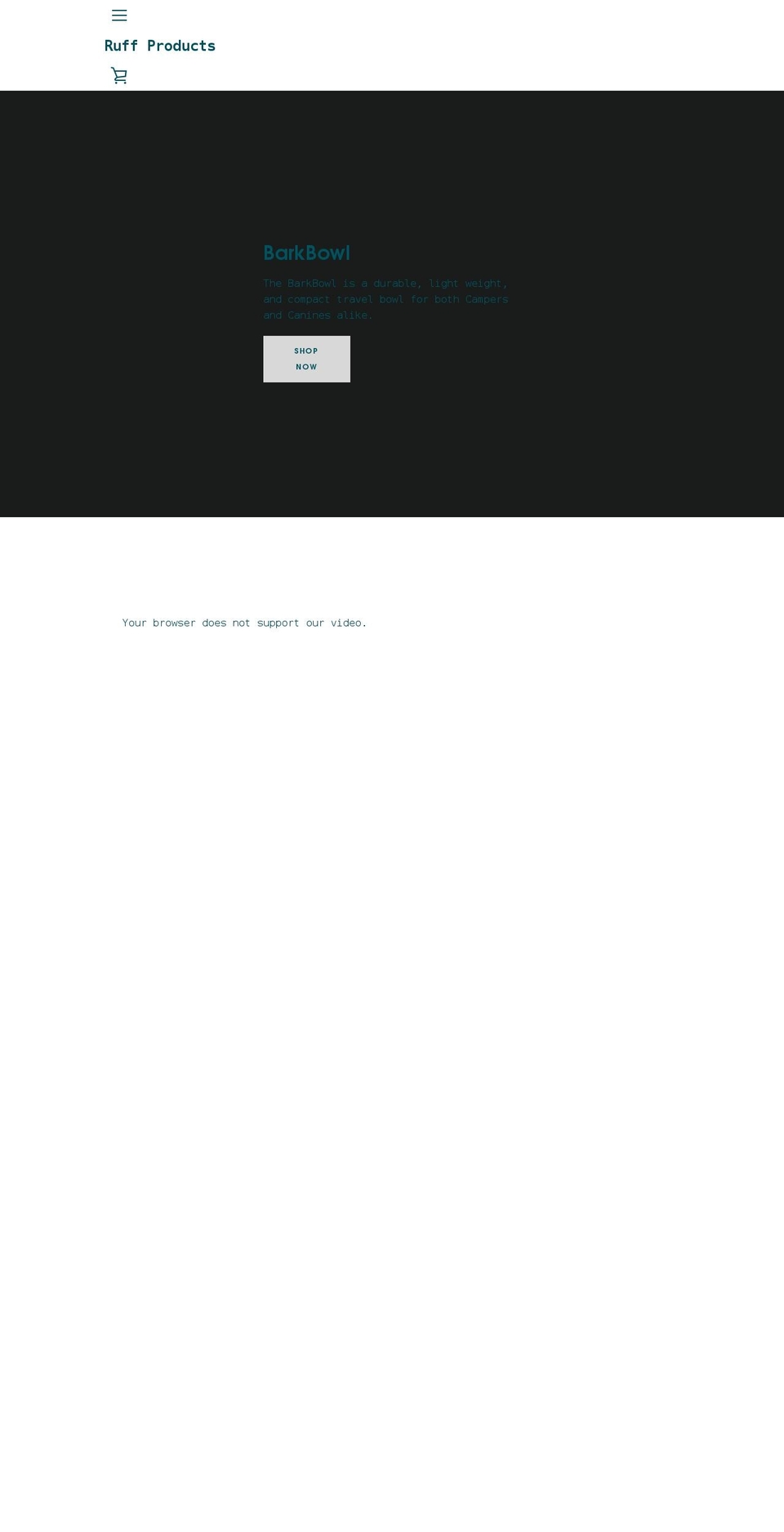 shop-ruff.com shopify website screenshot