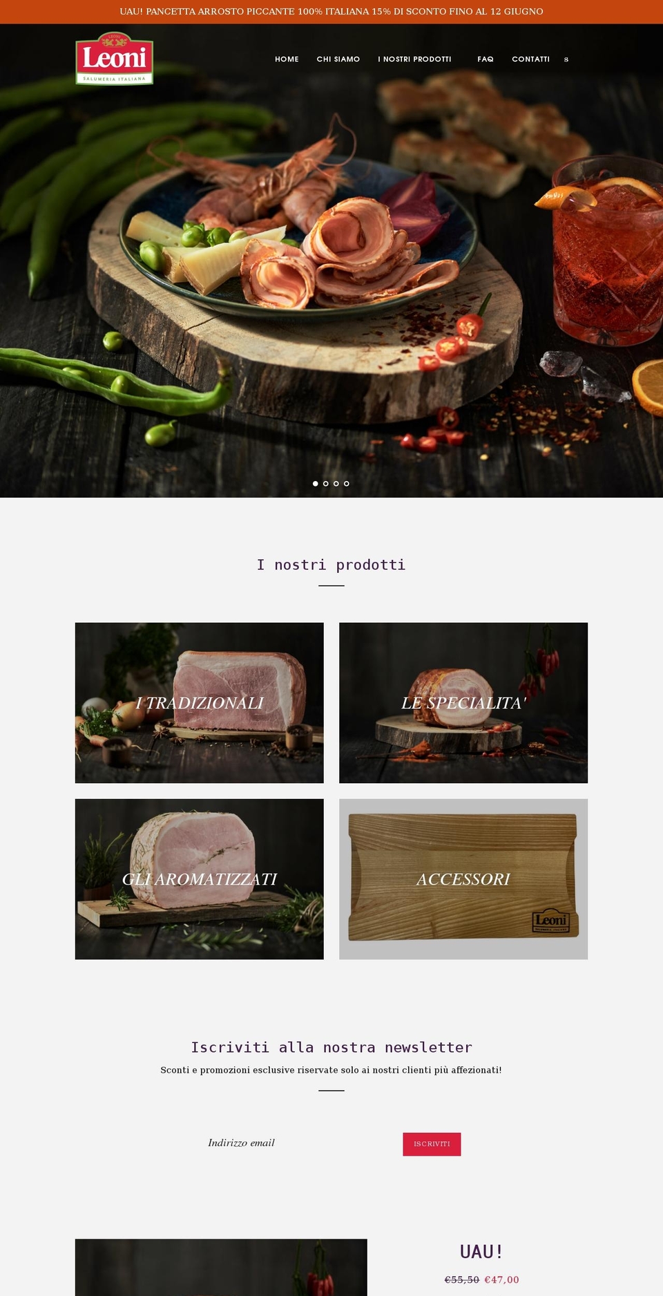 shop-salumificioleoni.com shopify website screenshot