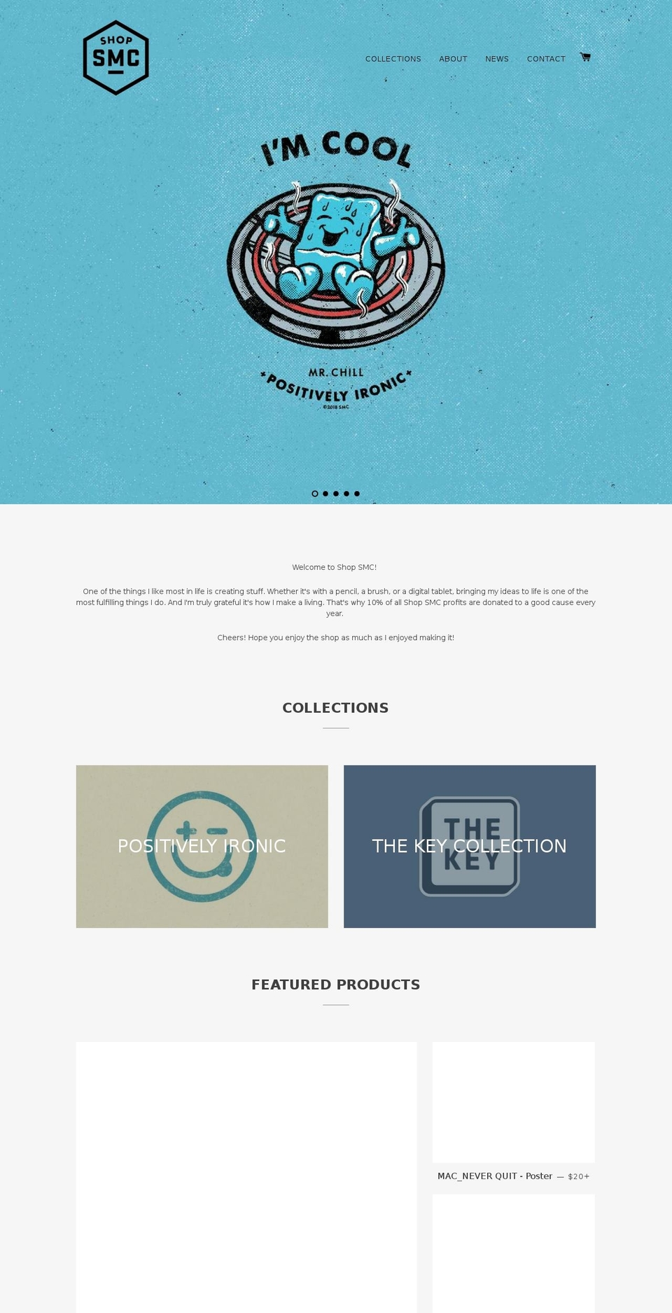 shop-smc.com — Shopify storefront screenshot