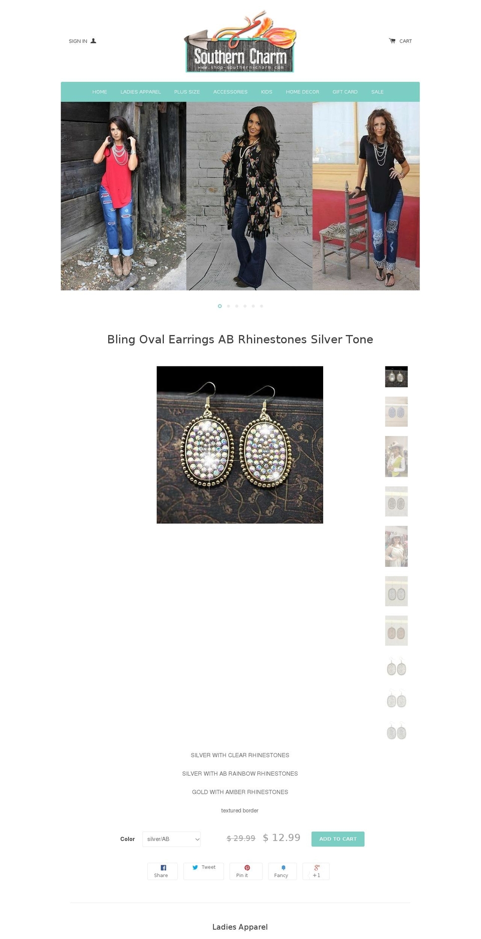 shop-southern-charm.com shopify website screenshot