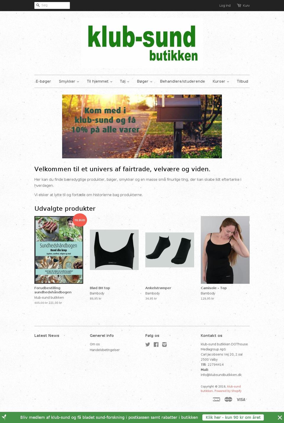 shop-sund.dk shopify website screenshot