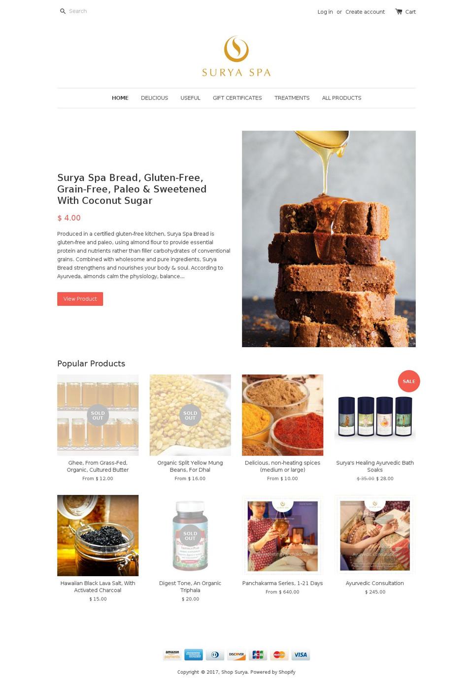 shop-surya.myshopify.com shopify website screenshot