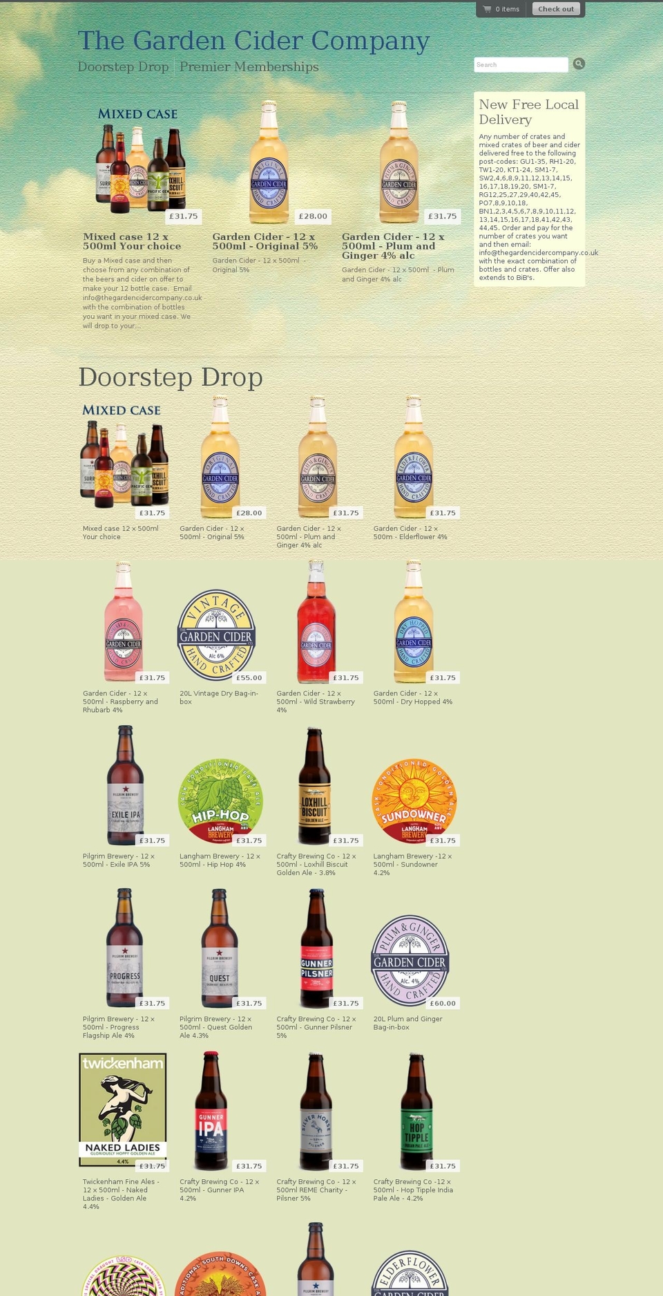 shop-thegardencidercompany-co-uk.myshopify.com shopify website screenshot