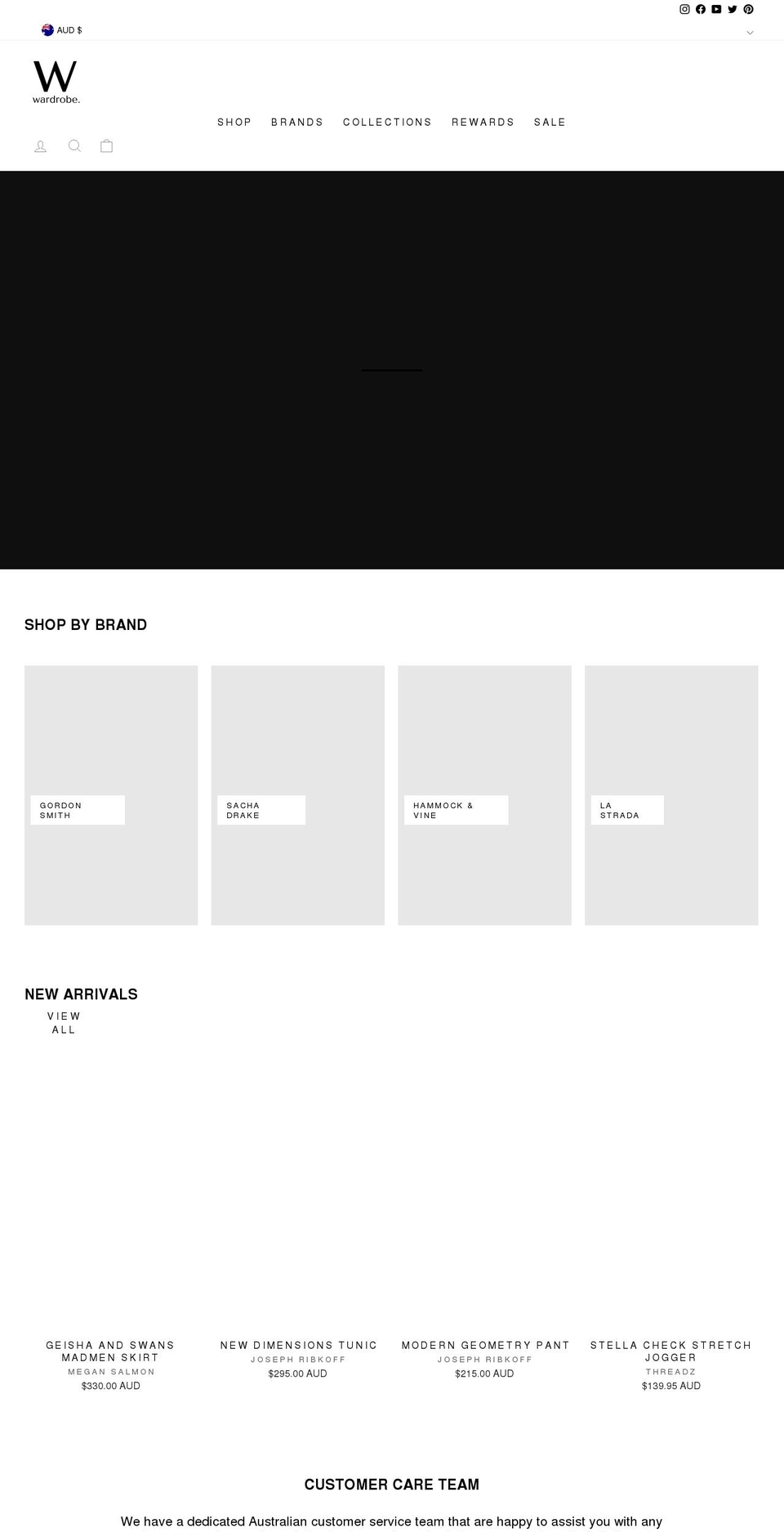 shop-thewardrobe.myshopify.com shopify website screenshot