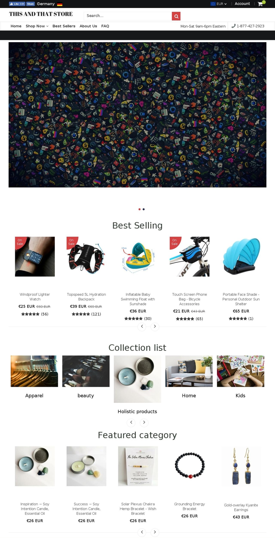 shop-thisandthat.com — Shopify storefront screenshot