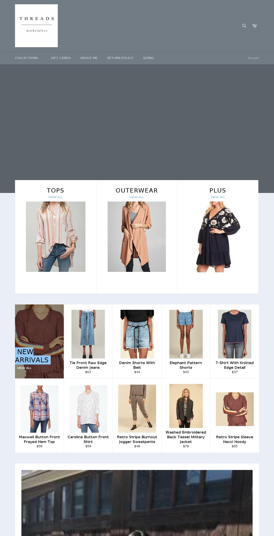 shop-threads.com shopify website screenshot