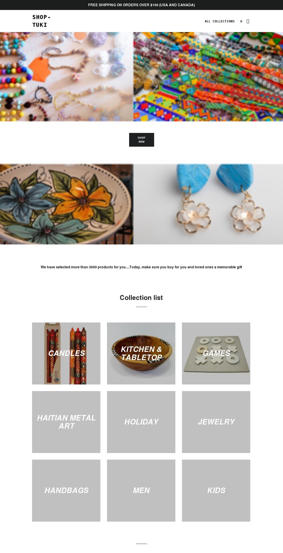 shop-tuki.com shopify website screenshot