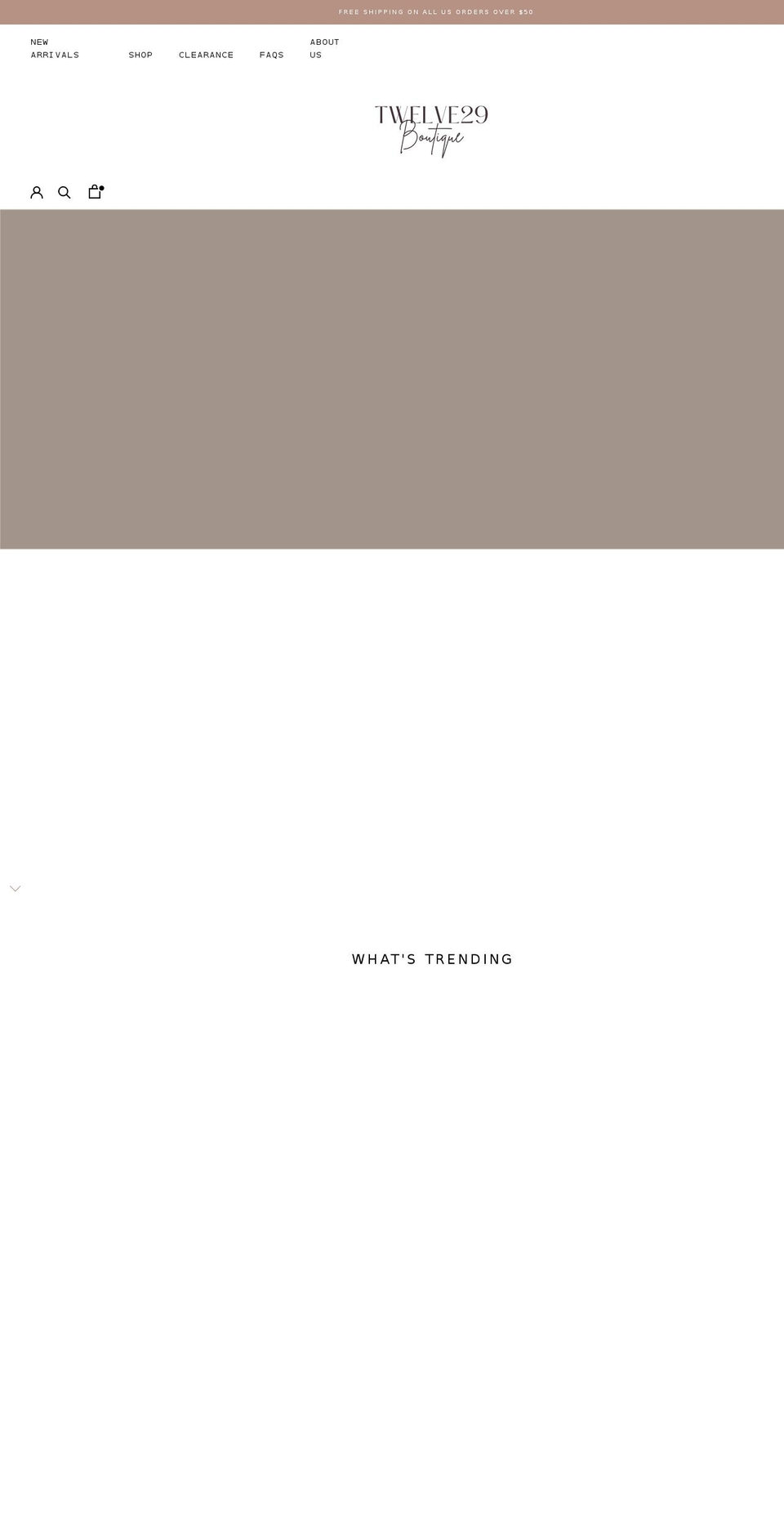 shop-twelve29.com shopify website screenshot