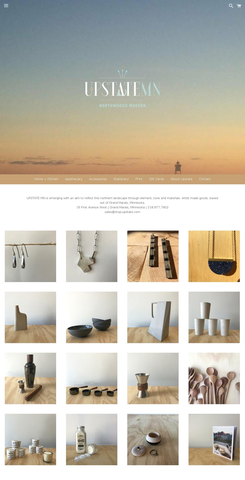 shop-upstate.com shopify website screenshot