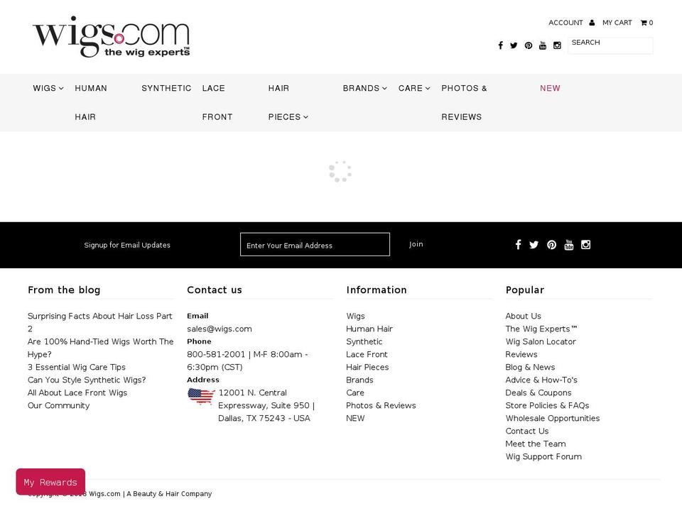 shop-wigs.com — Shopify storefront screenshot