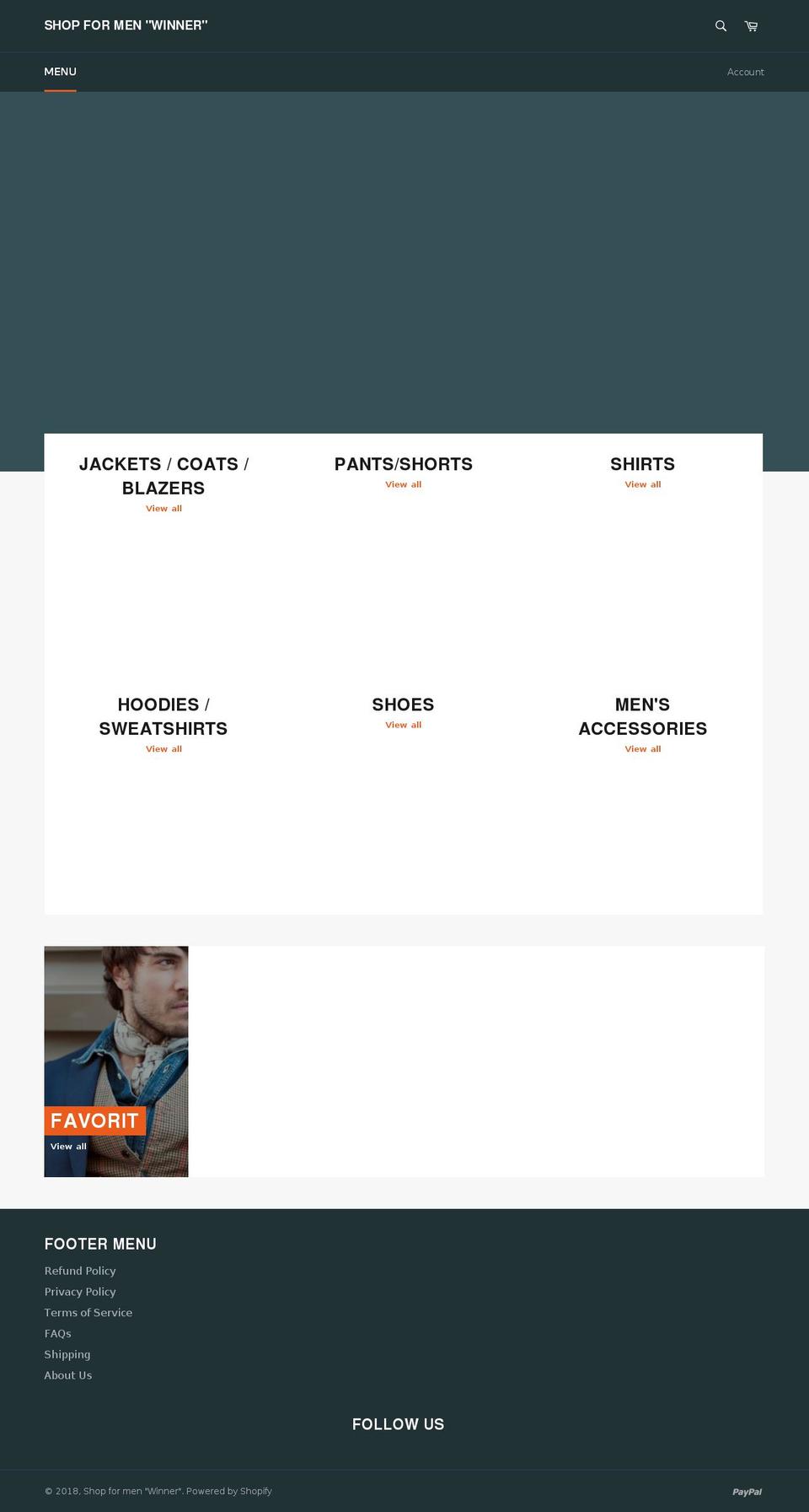shop-winner.com — Shopify storefront screenshot