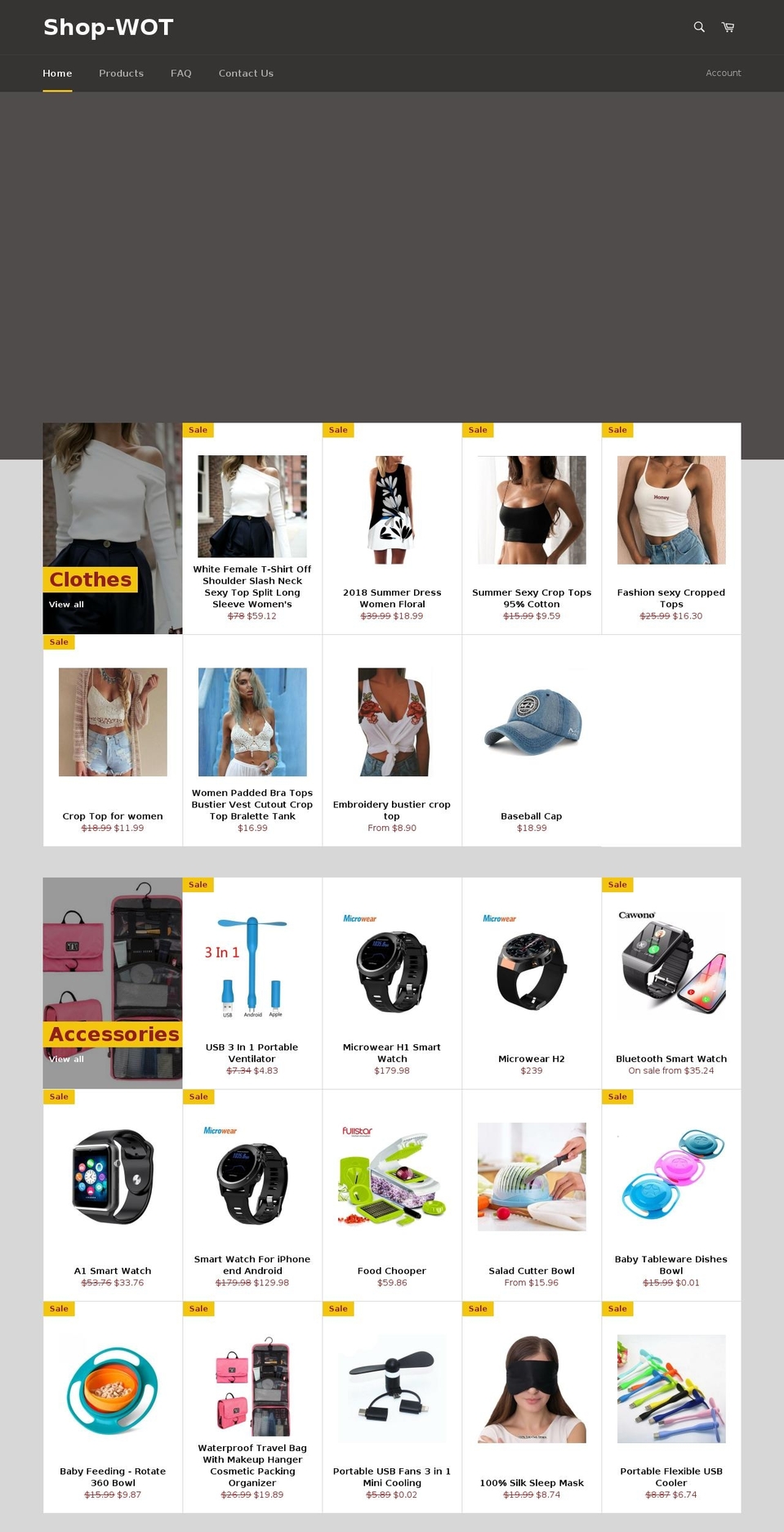 shop-wot.com — Shopify storefront screenshot