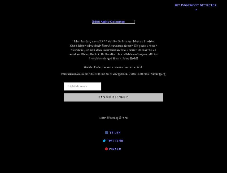 shop-xbeeadditiv.de shopify website screenshot