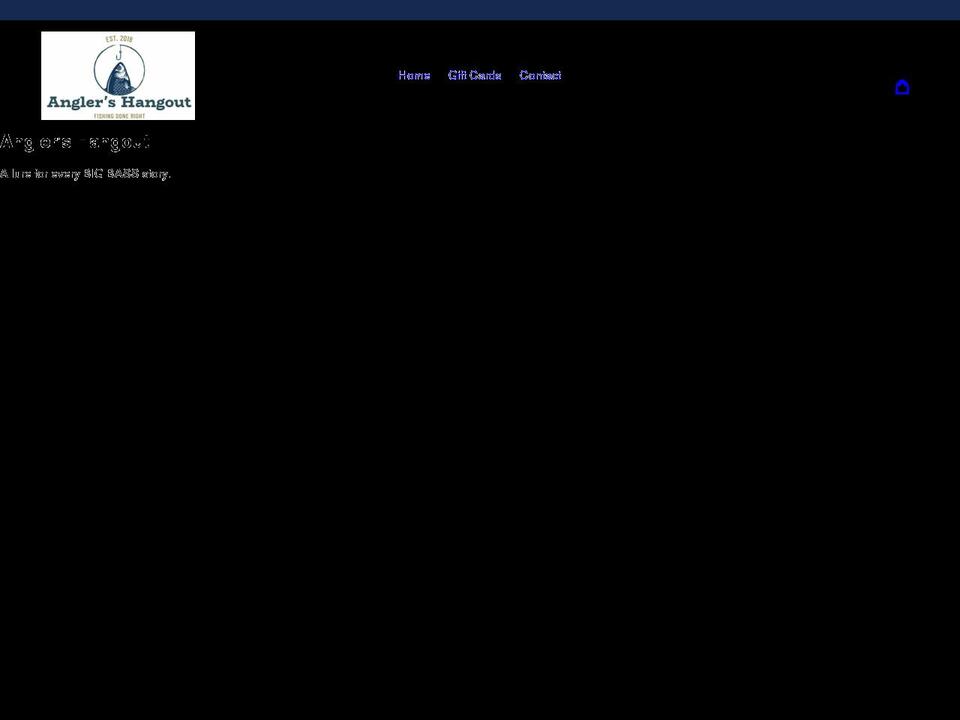 shop.anglershangout.com shopify website screenshot