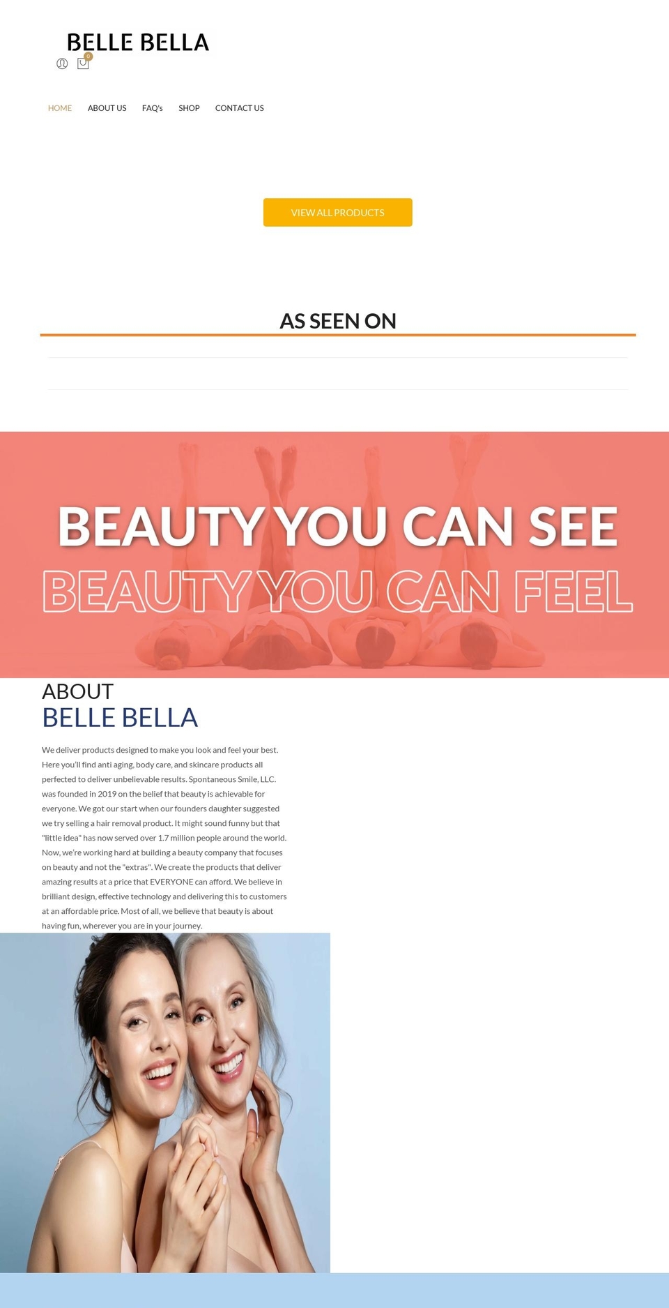 shop.bellebella.co shopify website screenshot