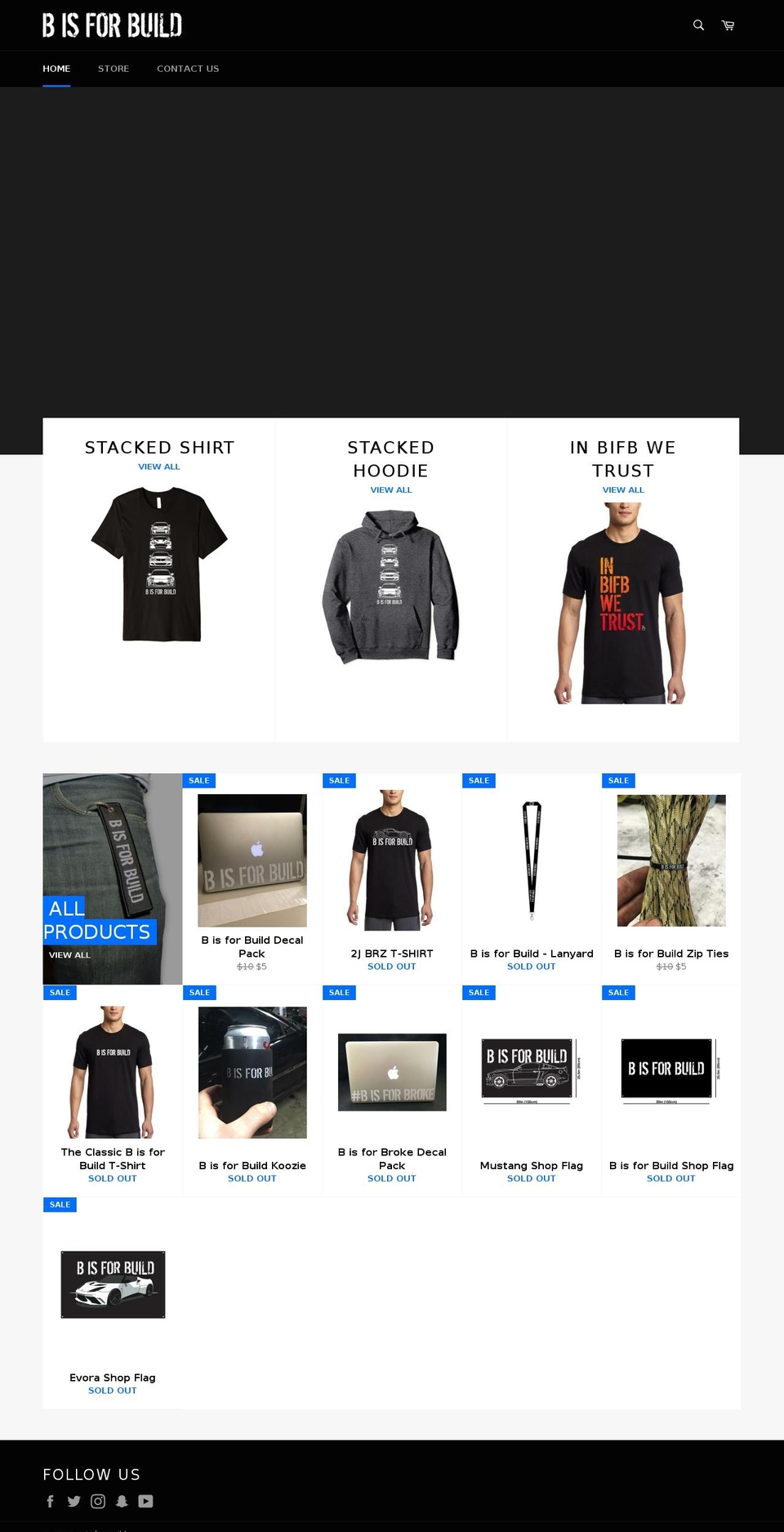 shop.bisforbuild.com — Shopify storefront screenshot