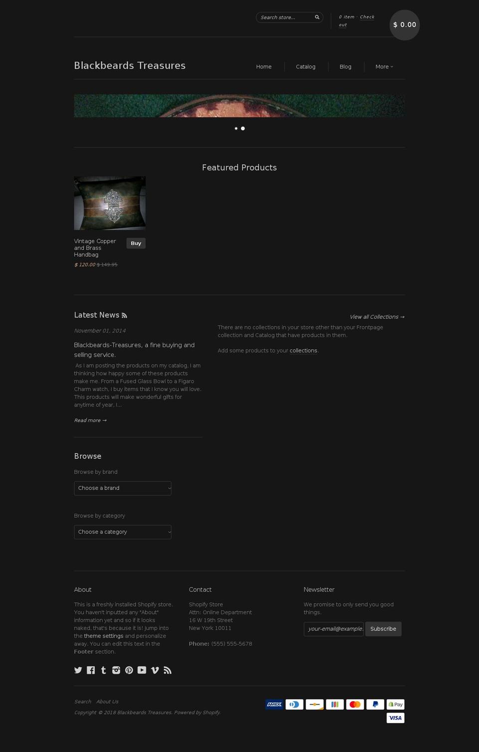 shop.blackbeardstreasures.net shopify website screenshot