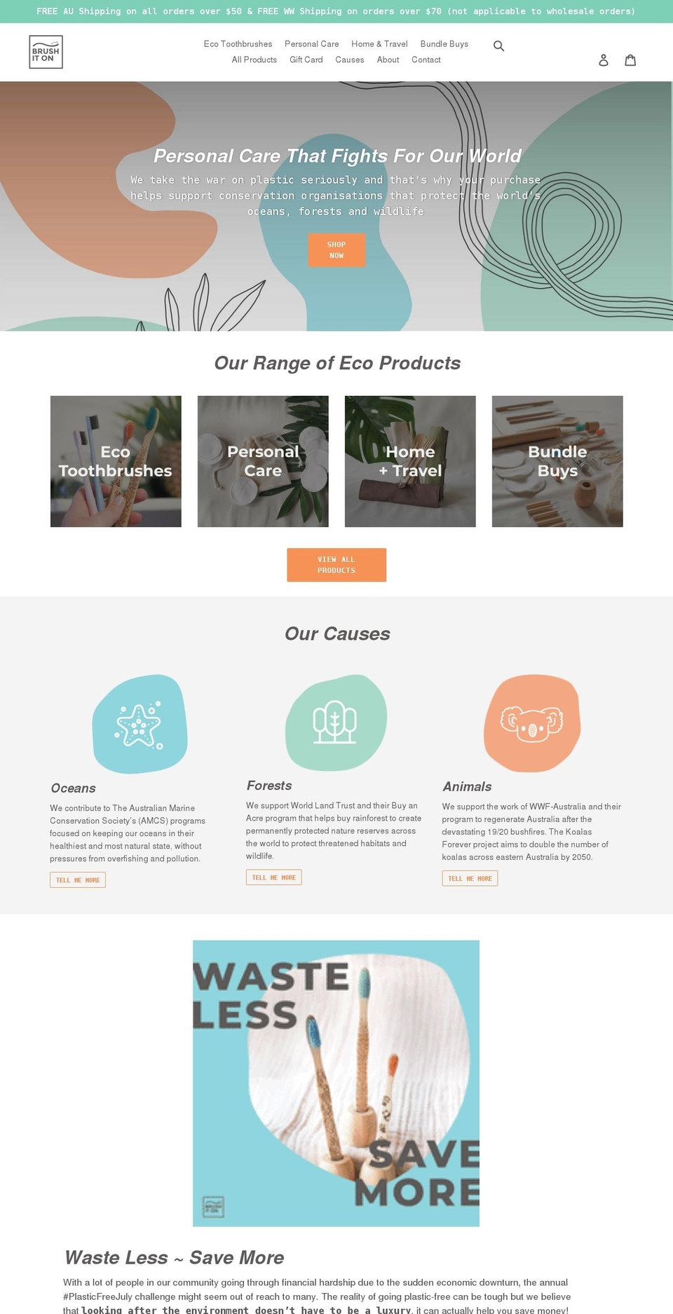 shop.brushiton.org shopify website screenshot