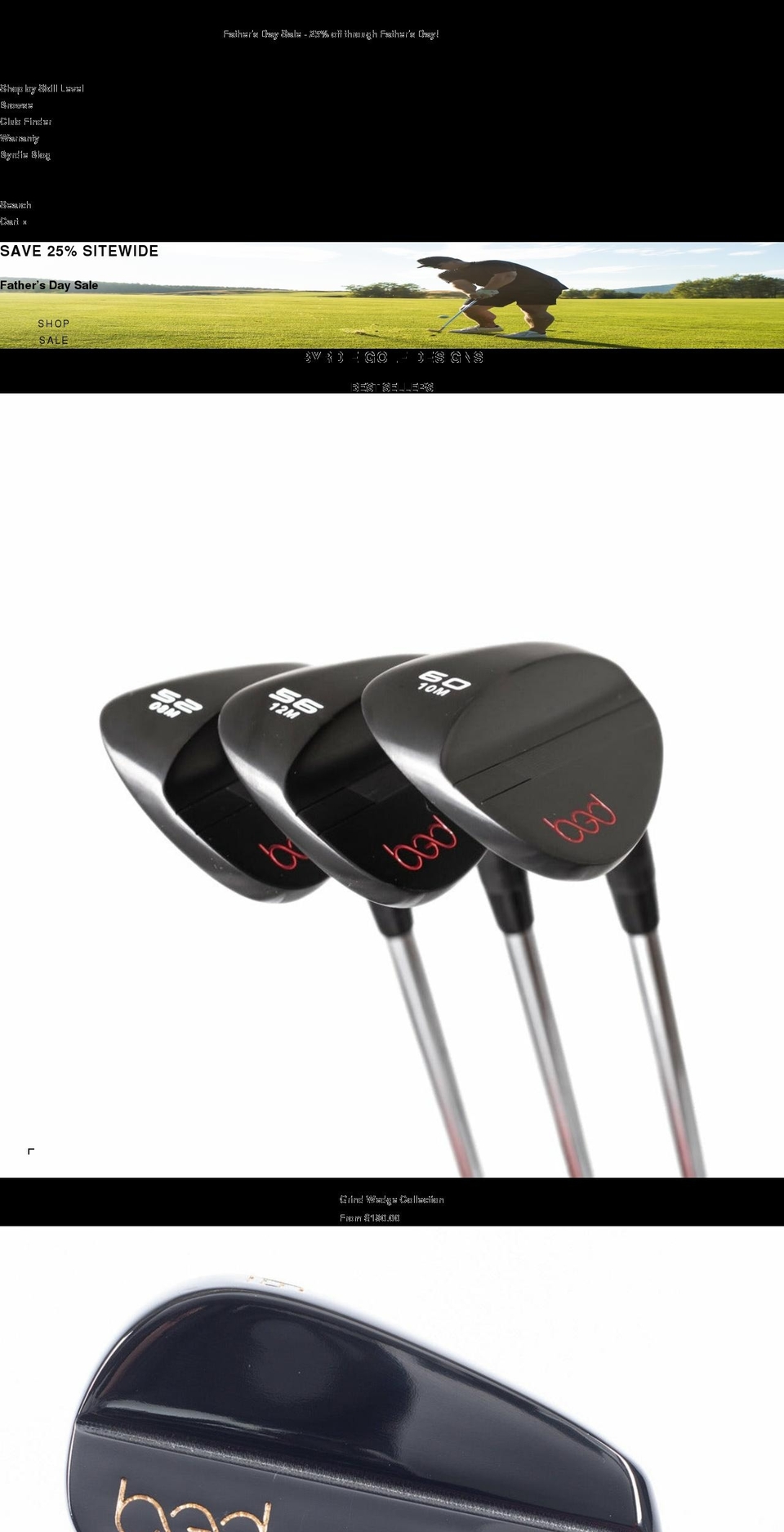 shop.byrdiegolf.com shopify website screenshot
