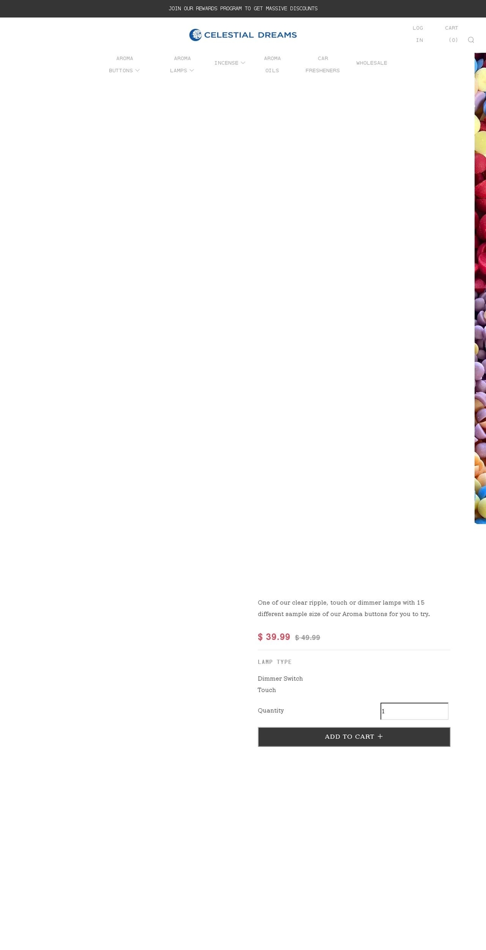 shop.celestialdreams.com shopify website screenshot