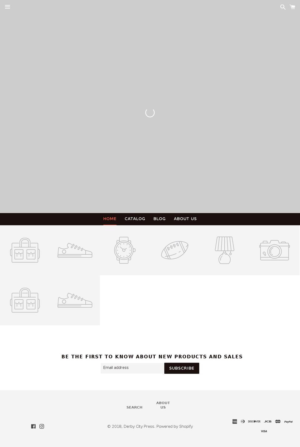 shop.derbycitypress.net shopify website screenshot
