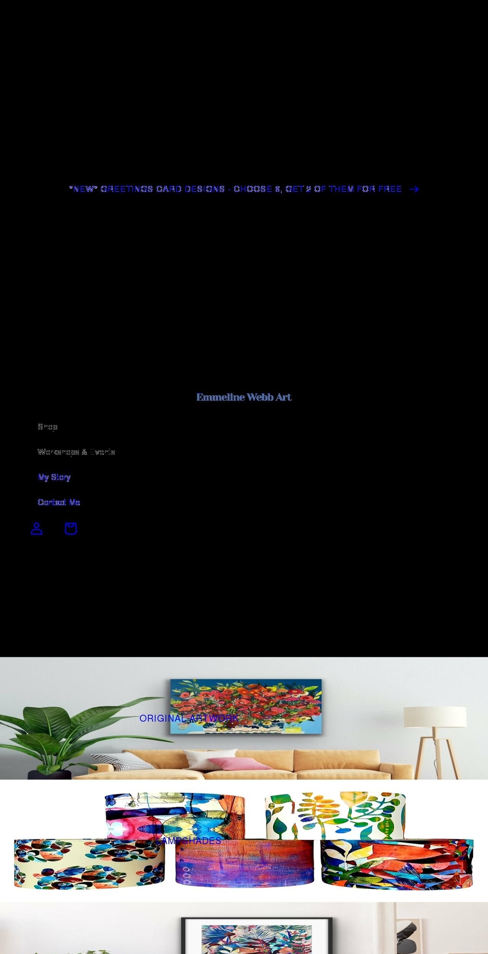 shop.emmelinewebb.com shopify website screenshot