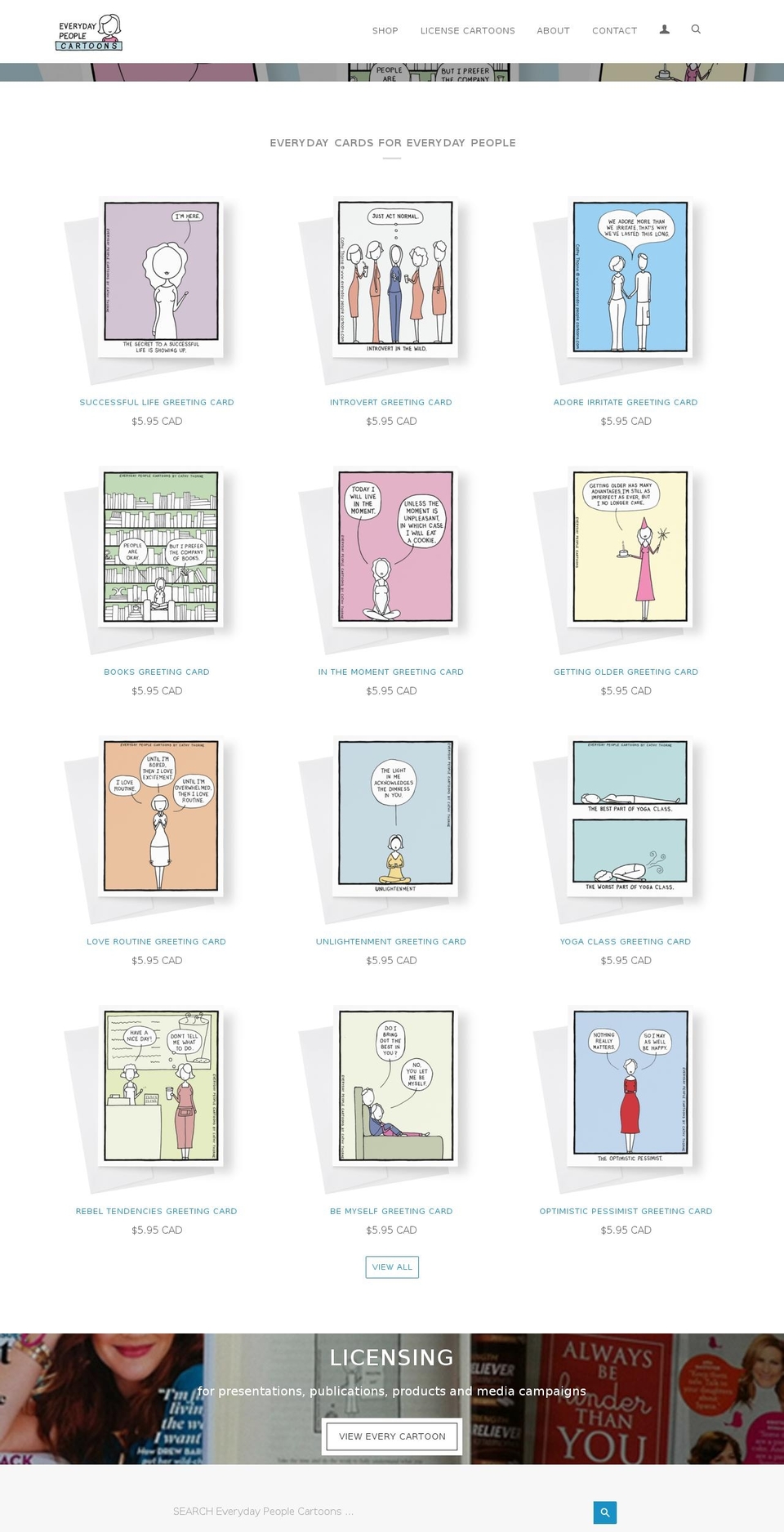 shop.everydaypeoplecartoons.com shopify website screenshot