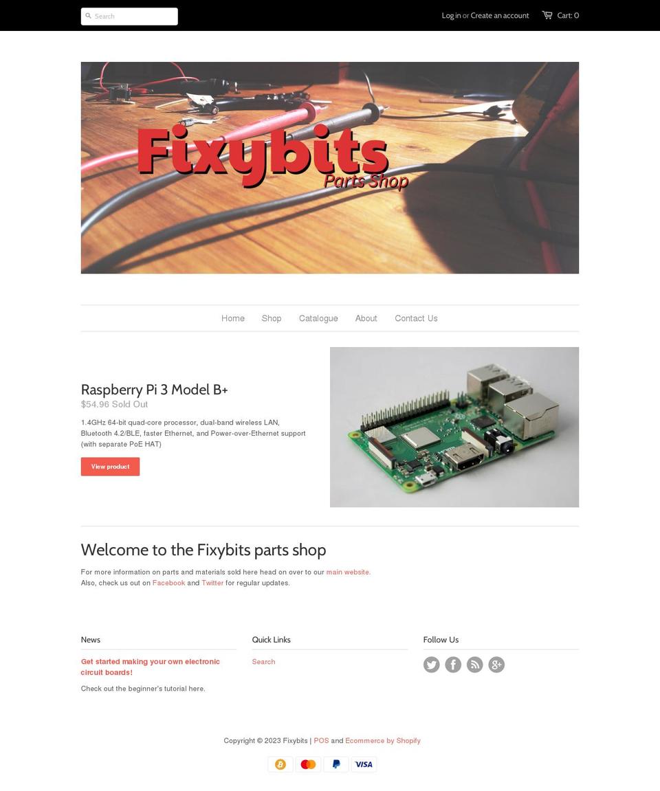 shop.fixybits.com.au shopify website screenshot