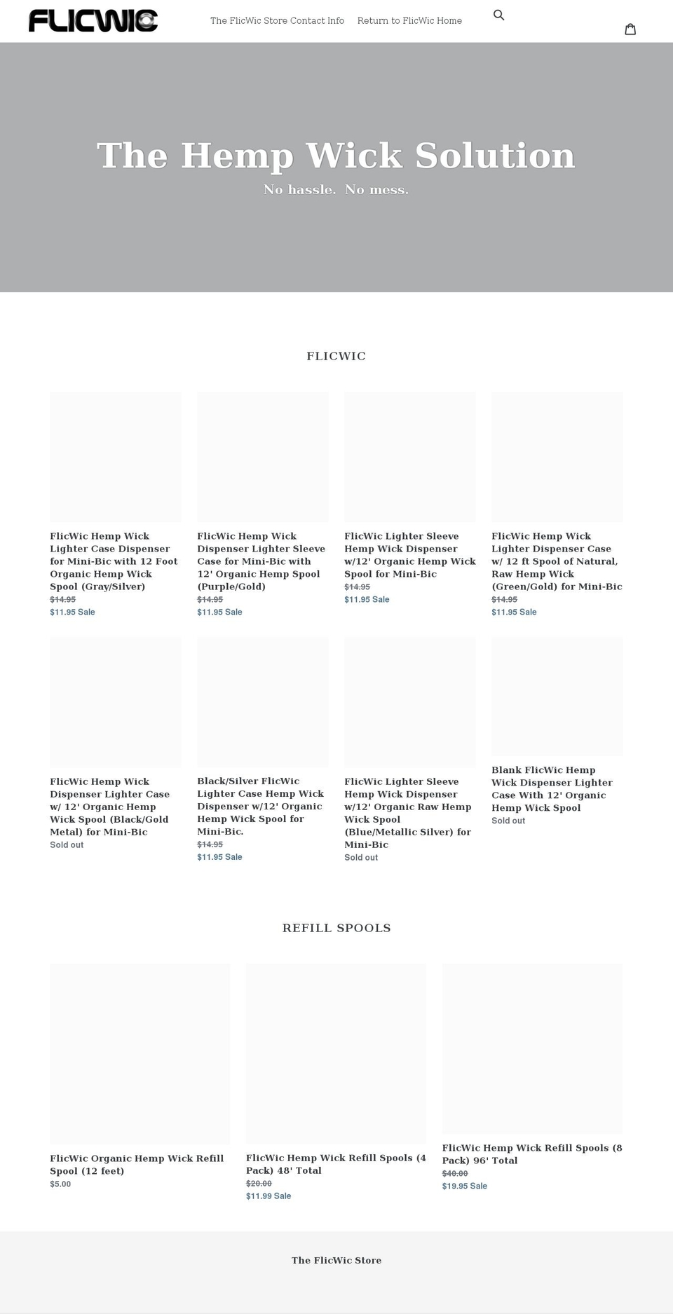 shop.flicwic.com shopify website screenshot