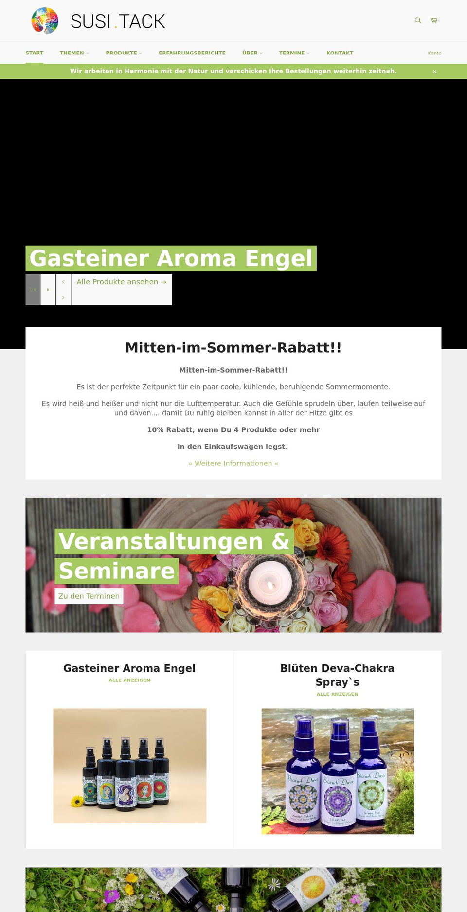 shop.gasteinerengel.com shopify website screenshot