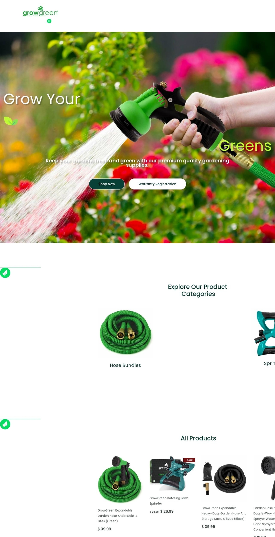 Fvm - GrowGreen Theme Shopify theme site example shop.growgreenbrands.com