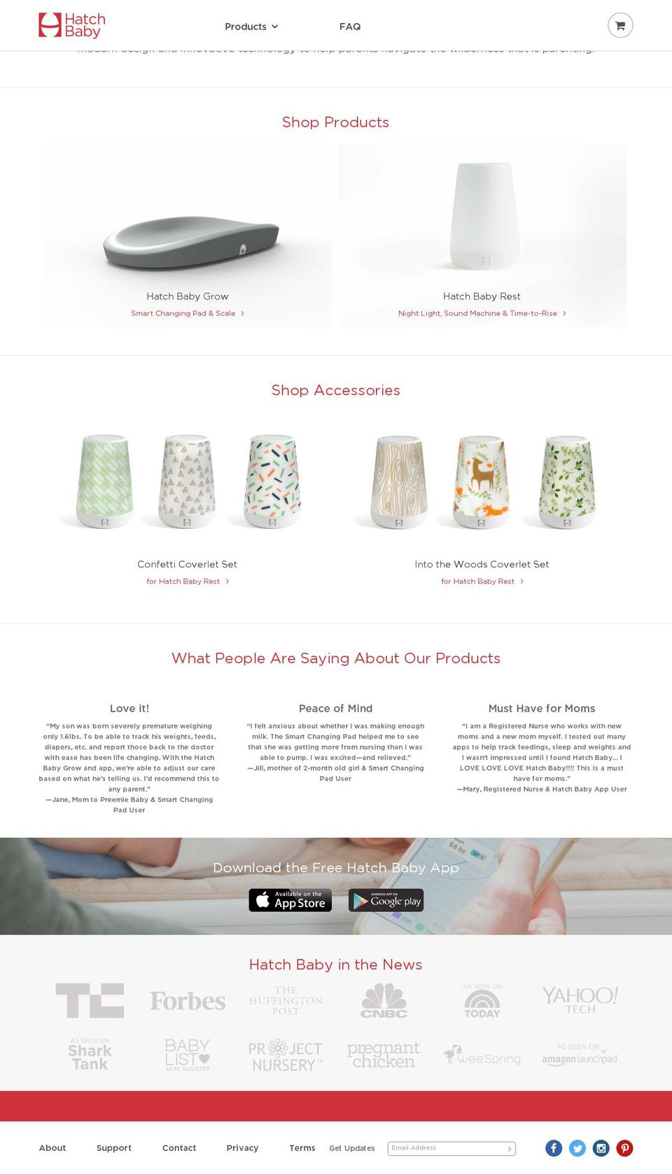 shop.hatchbaby.com — Shopify storefront screenshot