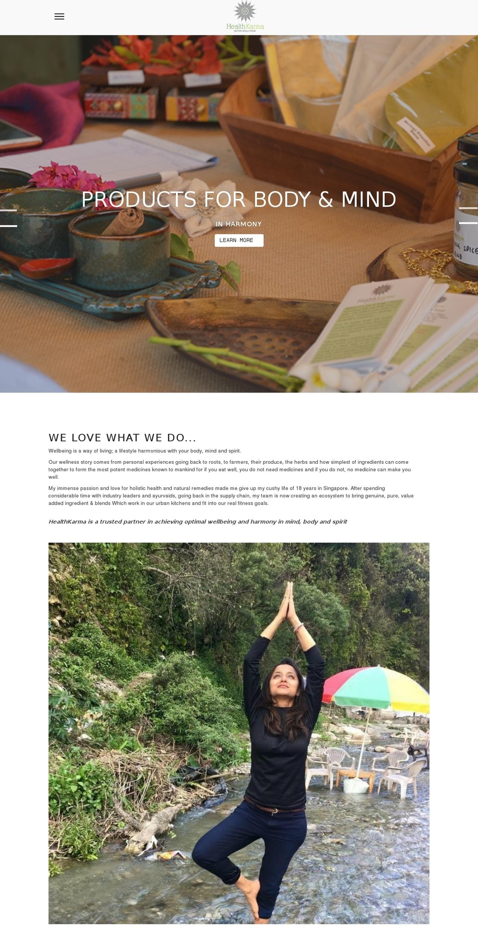 shop.healthkarma.co shopify website screenshot