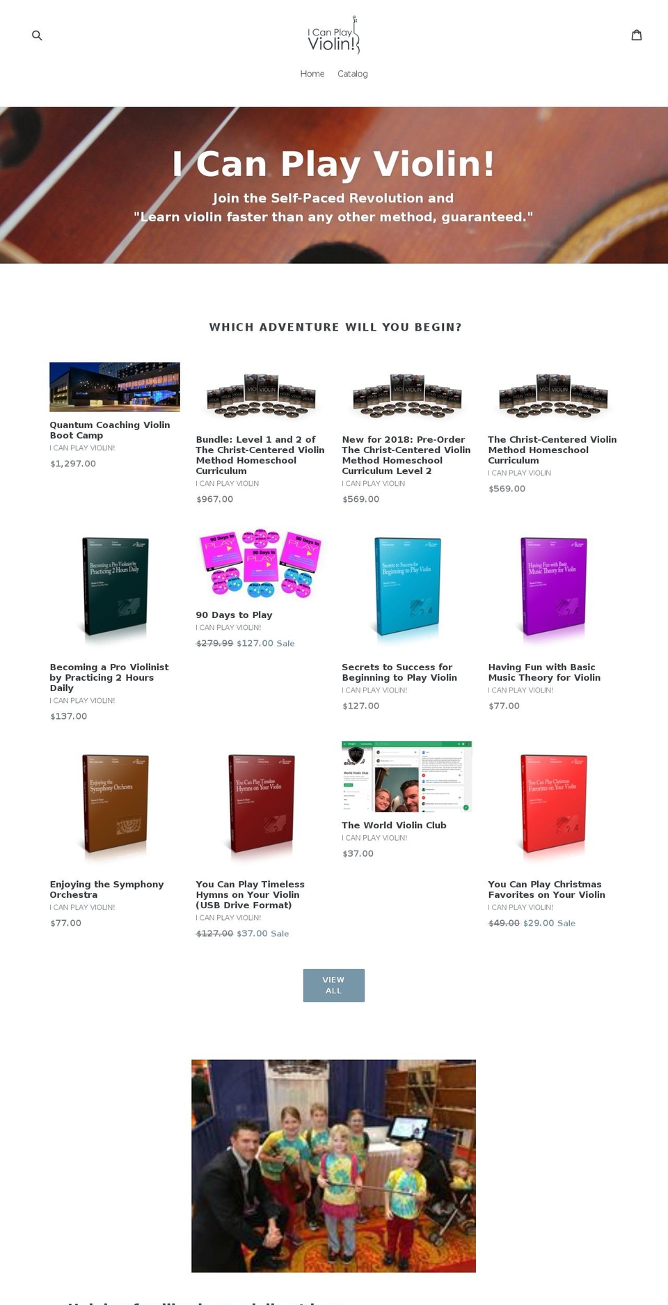 shop.icanplayviolin.com — Shopify storefront screenshot
