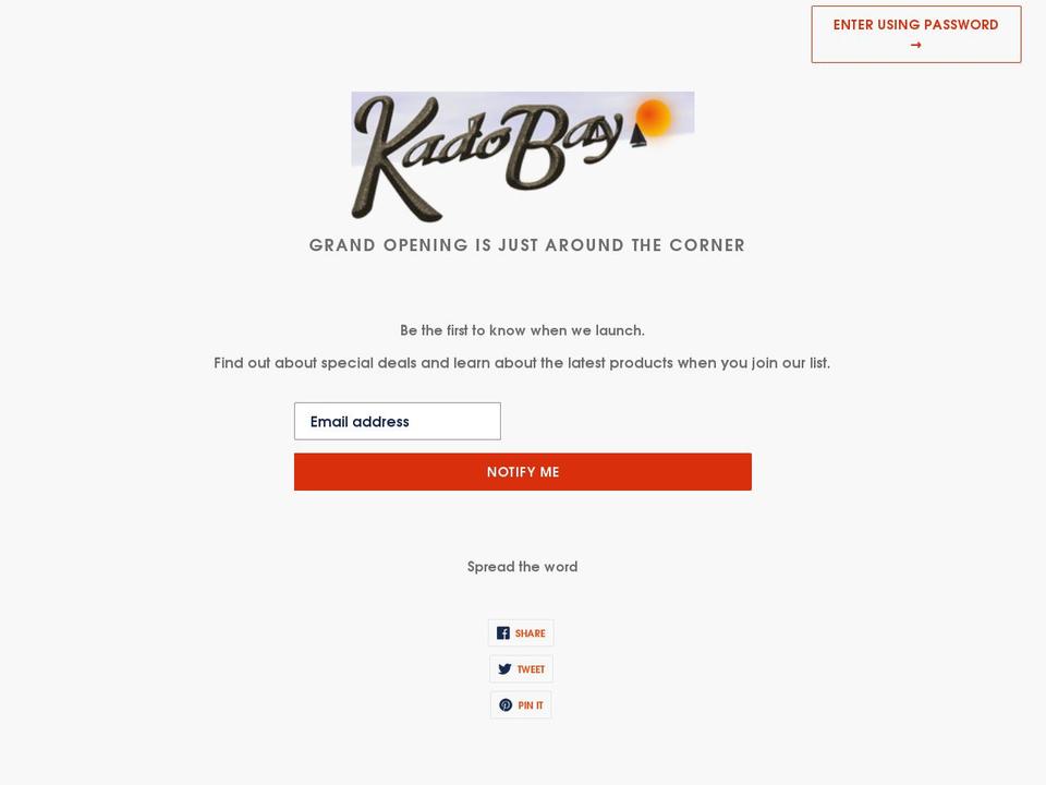 shop.kadobay.com shopify website screenshot