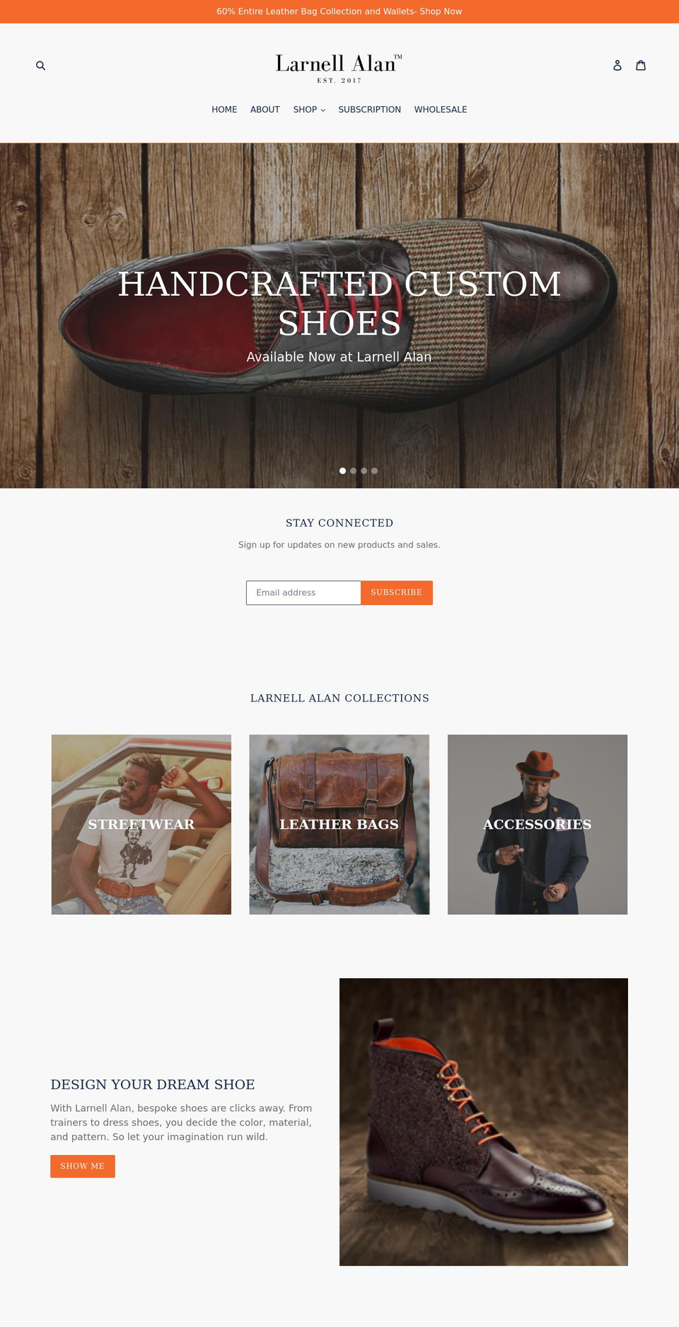 shop.larnellalan.com shopify website screenshot