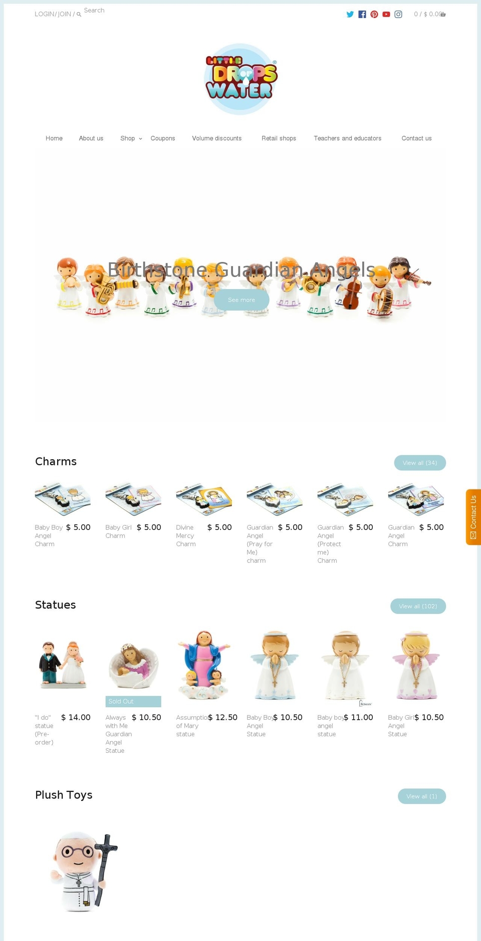 shop.littledropsofwater.com shopify website screenshot