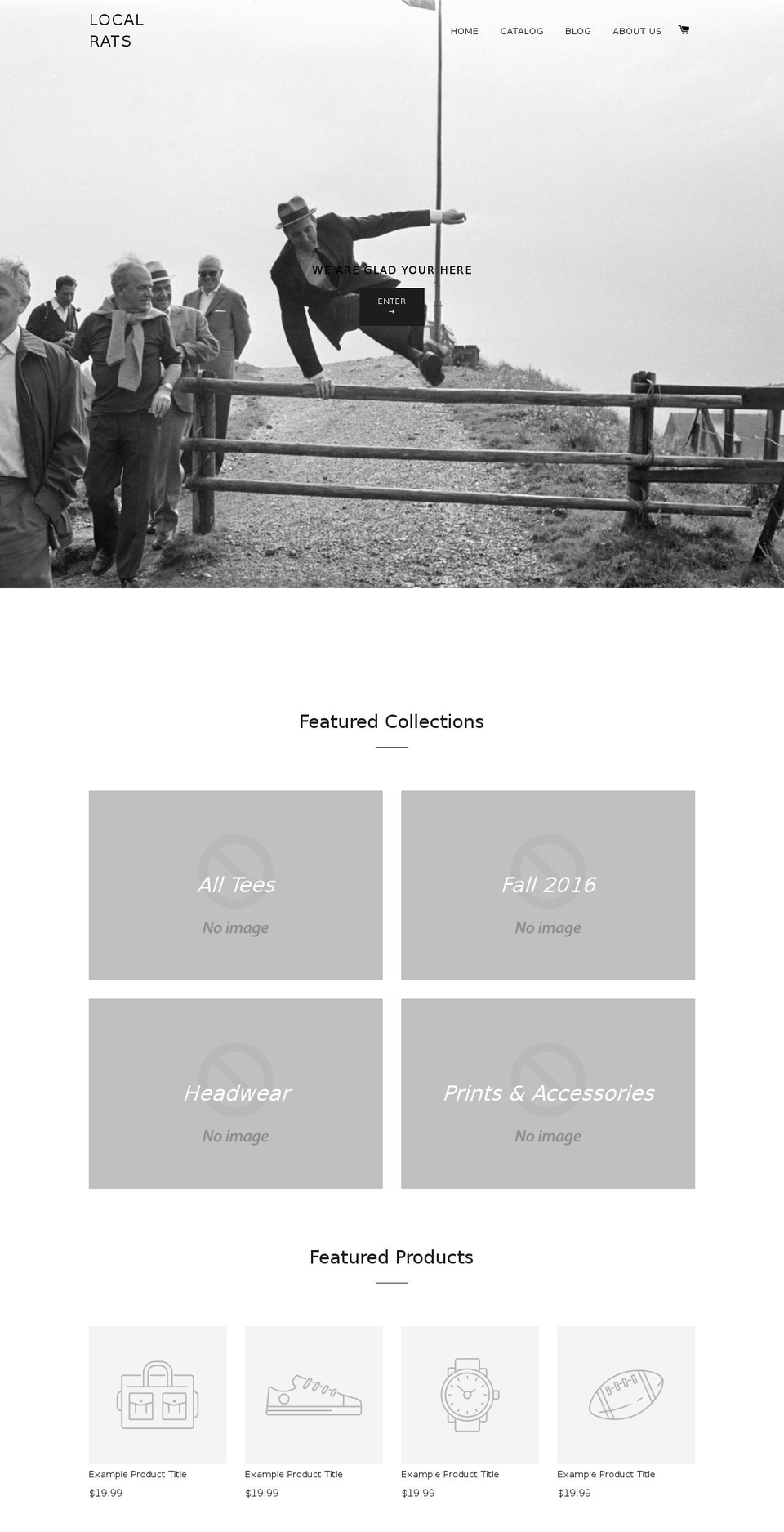 shop.localrats.com — Shopify storefront screenshot