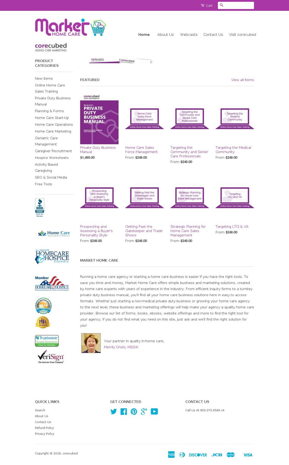 shop.markethomecare.com shopify website screenshot