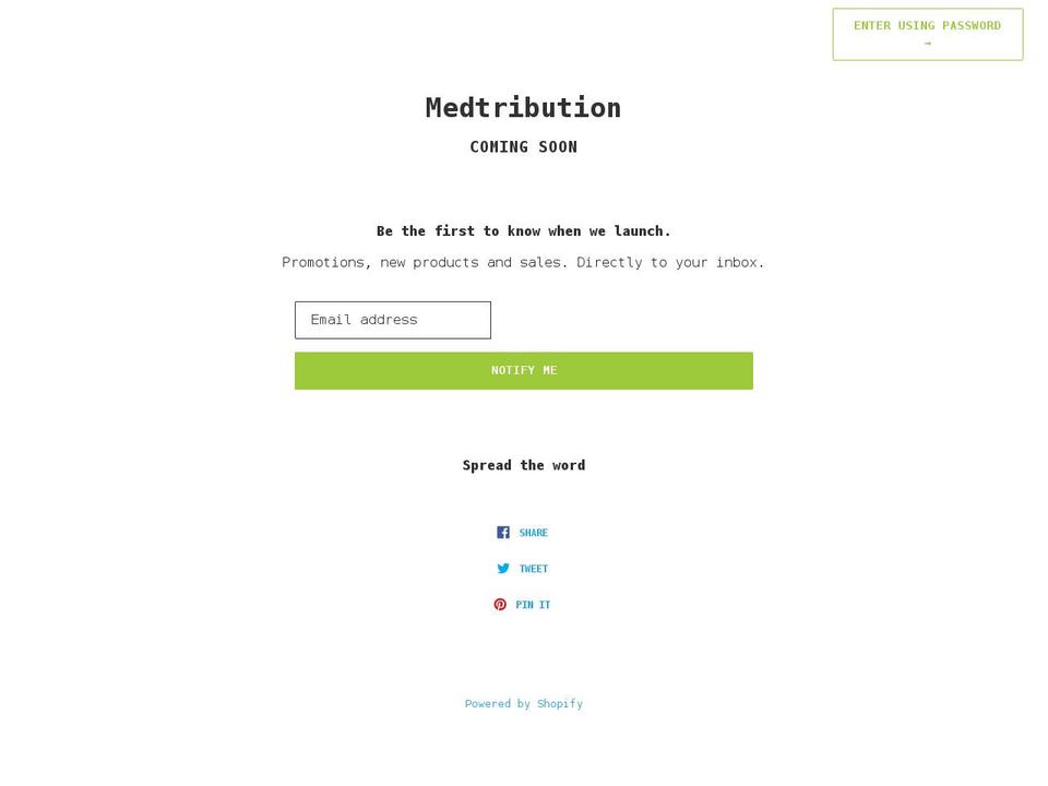 shop.medtribution.com shopify website screenshot
