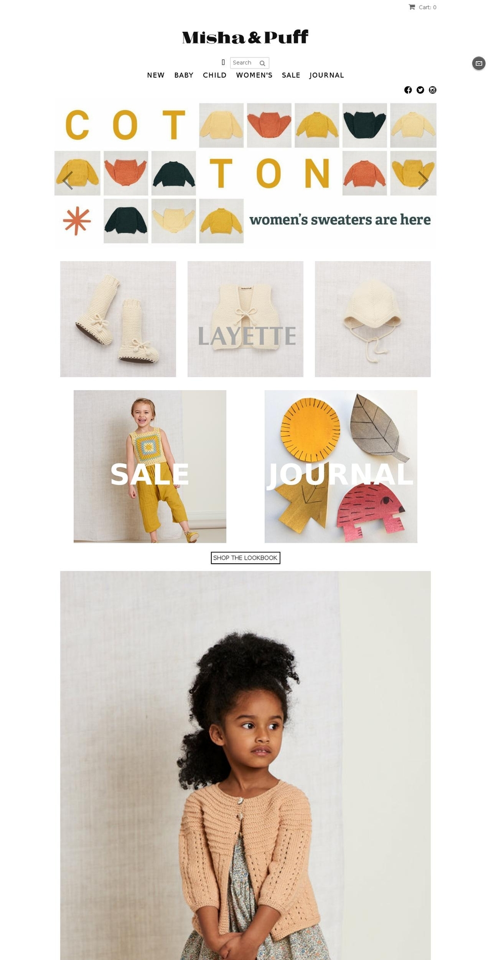 shop.misha-and-puff.com — Shopify storefront screenshot