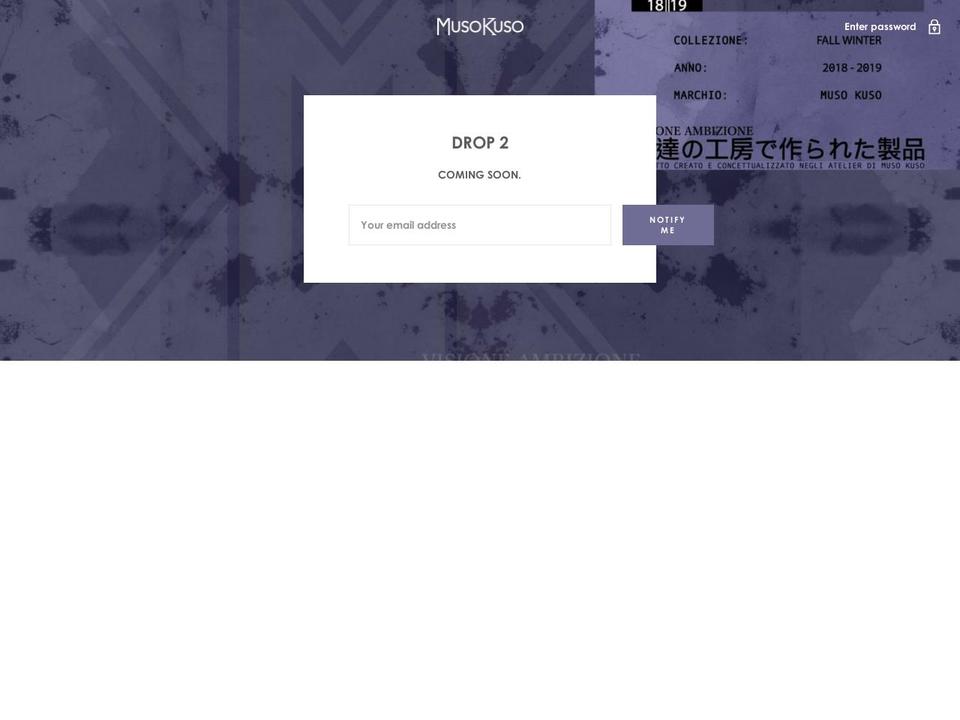 shop.musokuso.com shopify website screenshot