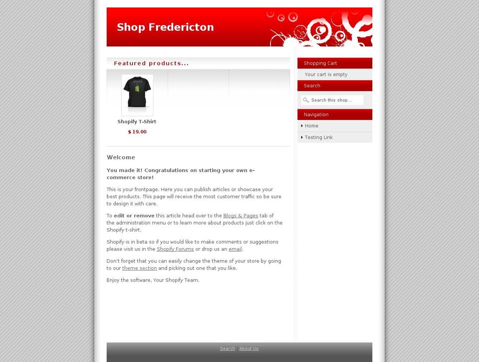 shop.myshopify.com shopify website screenshot