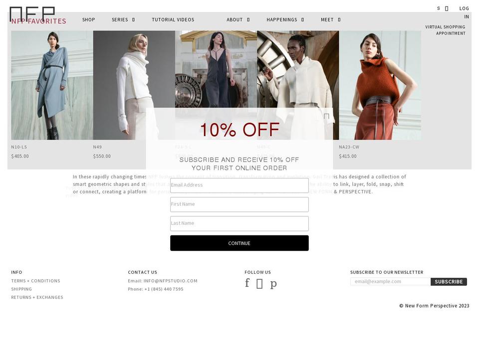shop.nfpstudio.com shopify website screenshot