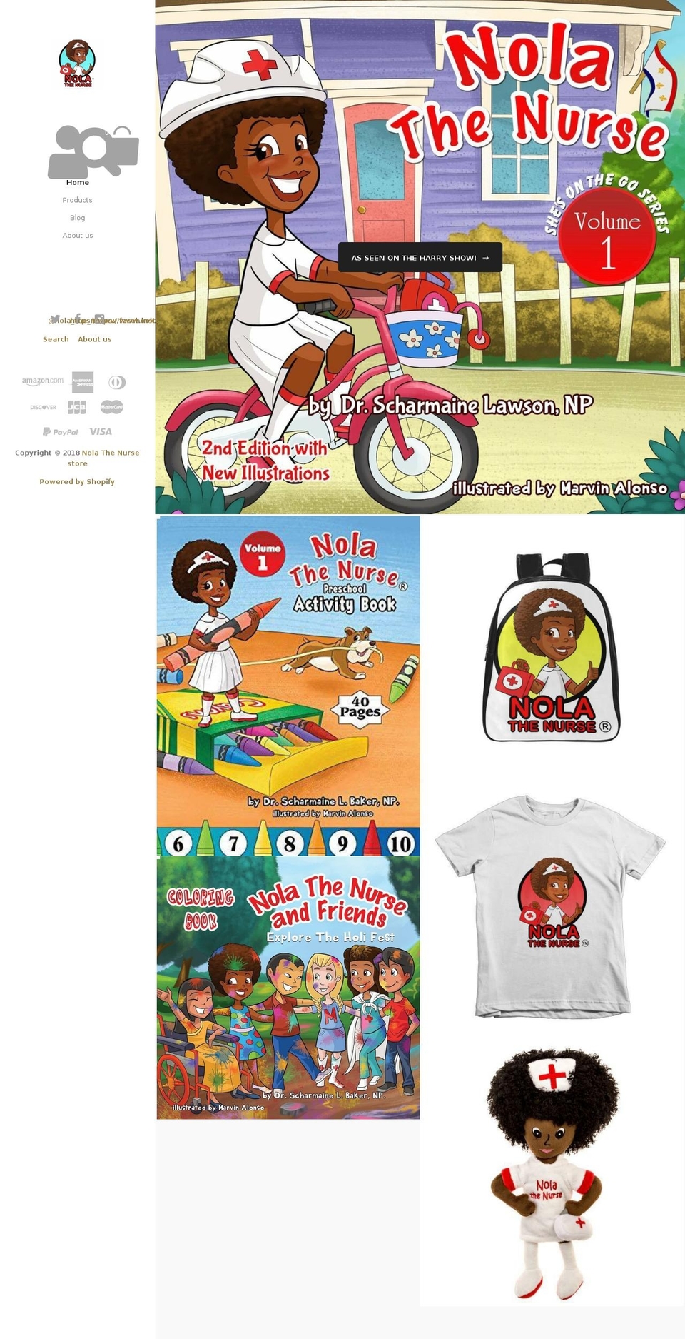 shop.nolathenursestore.com — Shopify storefront screenshot