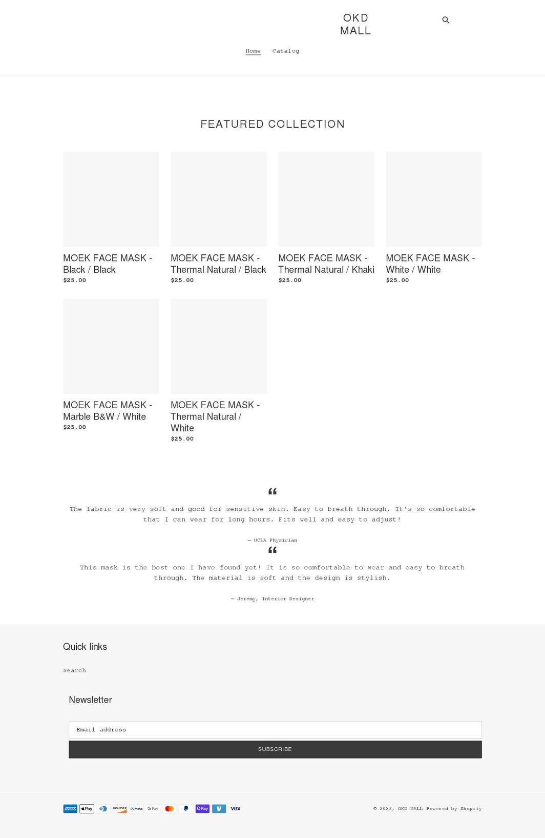 shop.okdmall.com shopify website screenshot