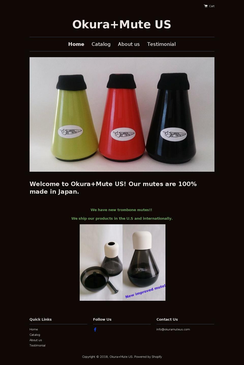 shop.okuramuteus.com shopify website screenshot