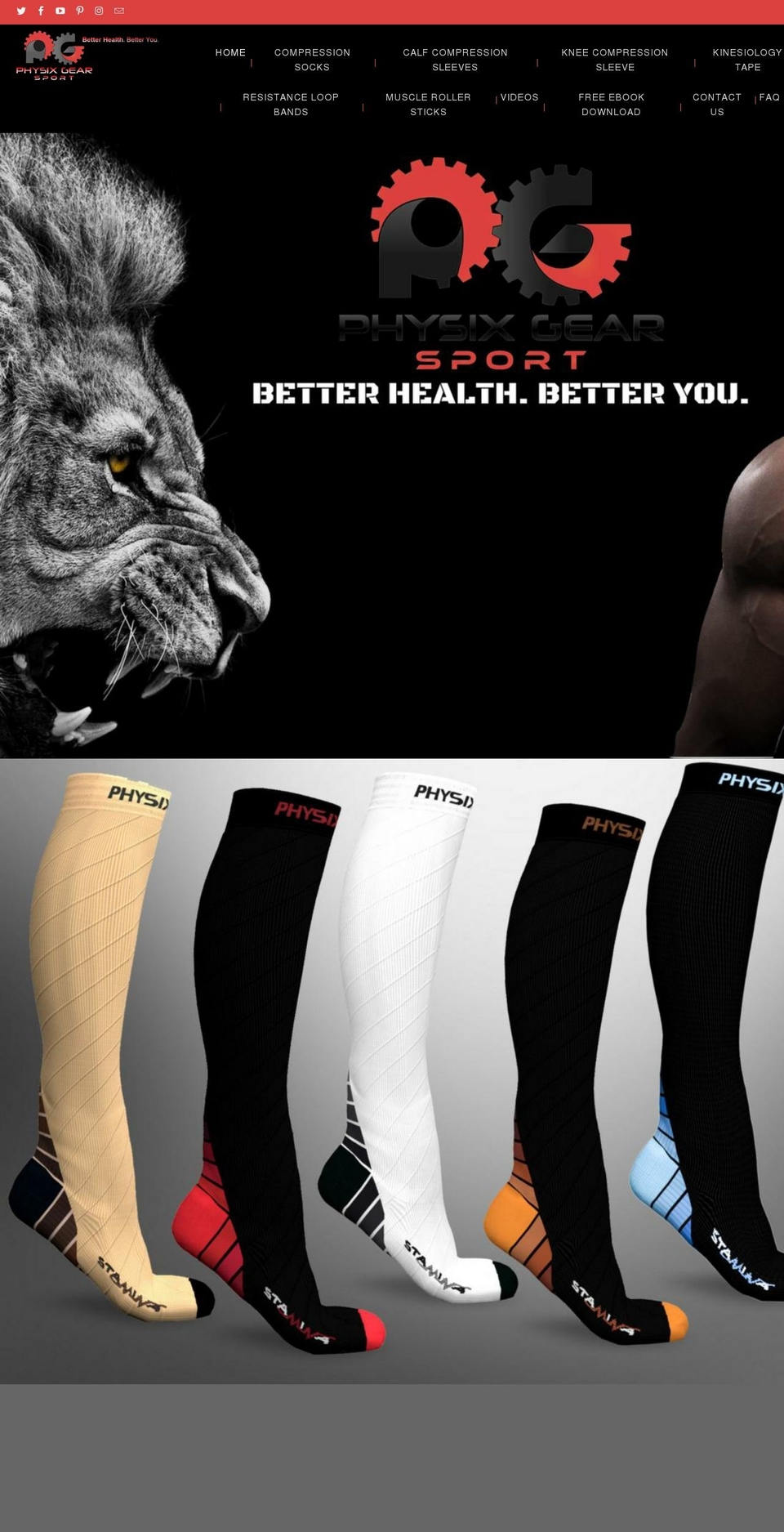 shop.physixgear.com — Shopify storefront screenshot