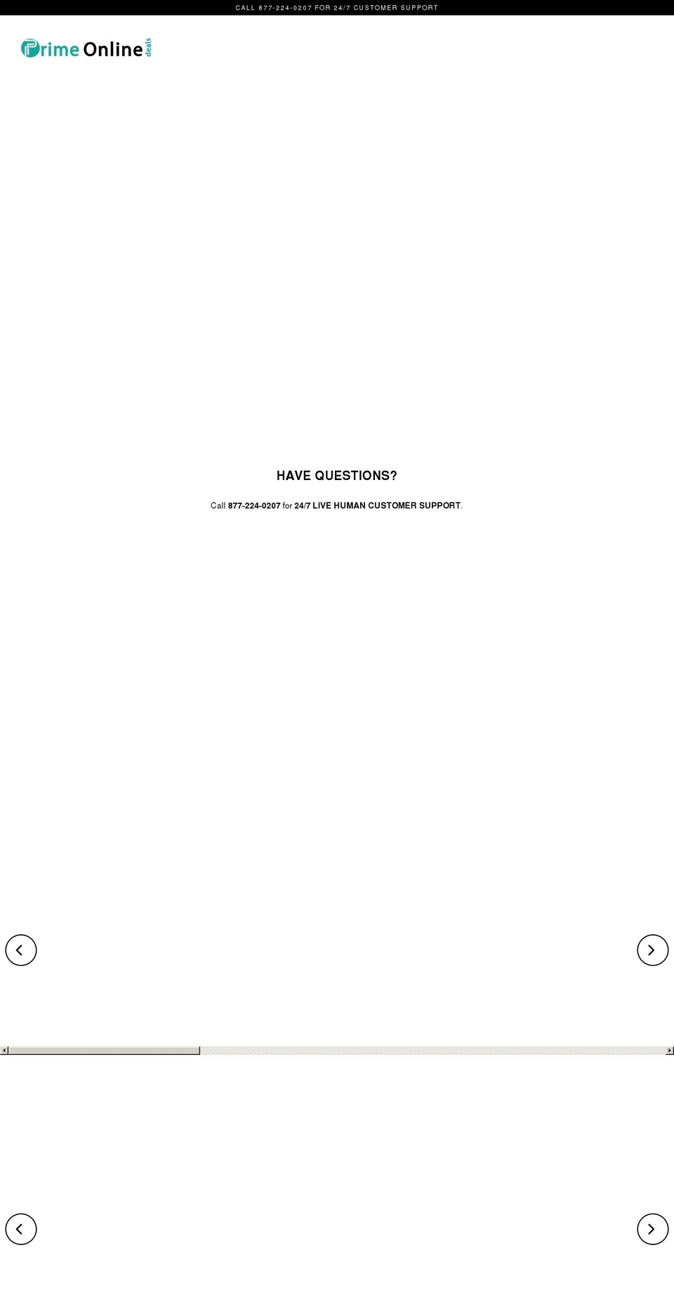 shop.primeonlinedeals.com shopify website screenshot